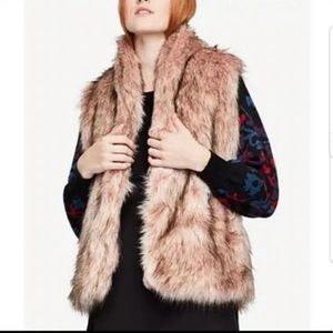 Faux fur vest